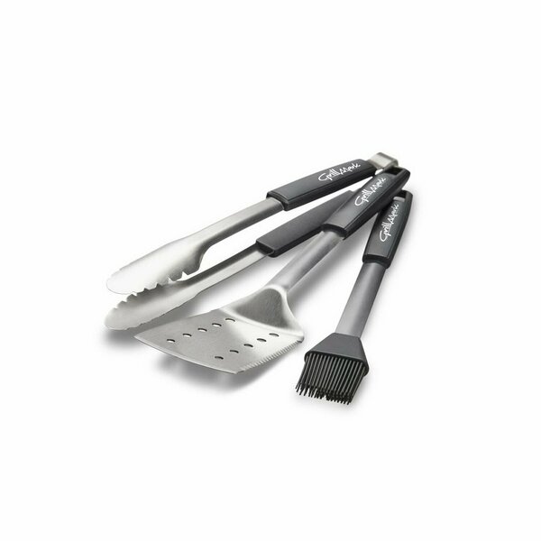 Onward Mfg Grillmark Grill Tool Set, Stainless Steel Blade, Plastic Handle, Ergonomic, Soft Grip Handle 40043